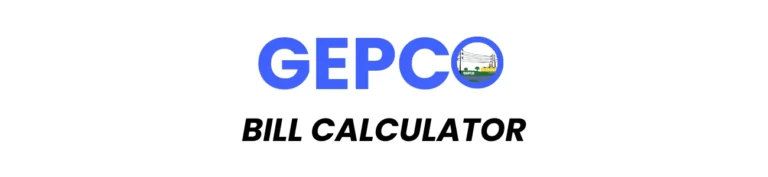 GEPCO BILL CALCULATOR